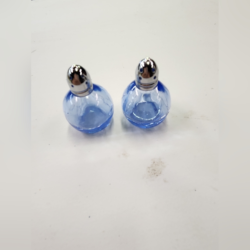 Glass salt and pepper shakers